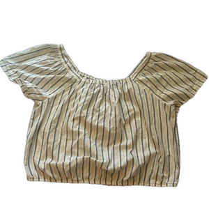 Falls Creek Square Neck Top White Women Size 2X
